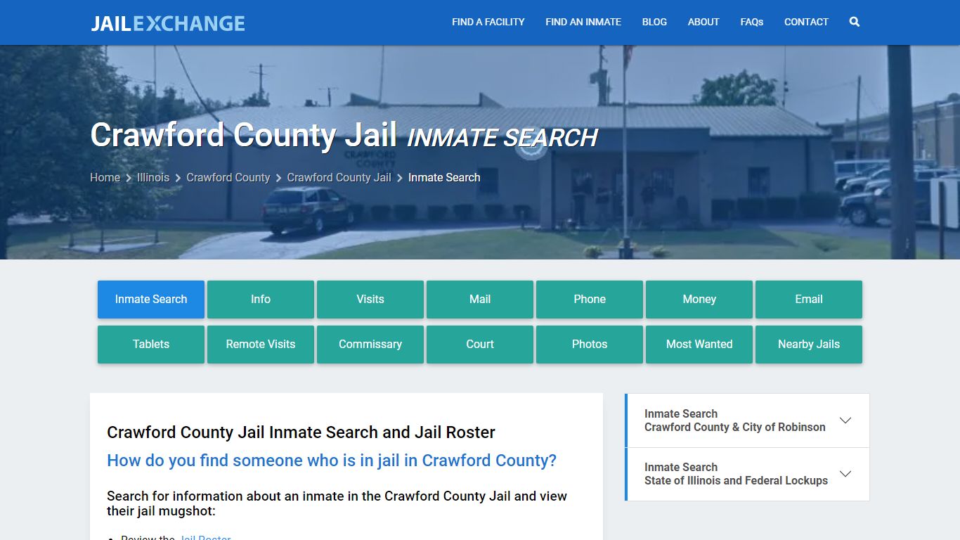 Inmate Search: Roster & Mugshots - Crawford County Jail, IL